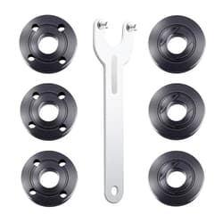 Fyjbnh 7PCS Angle Grinder Nut Angle Grinder Wrench Kit 5/8-11 Flange Metal Lock Nut for Compatible with Dewalt Milwaukee Makita193465-4 Metabo Bosch Ryobi Black Decker 4.5