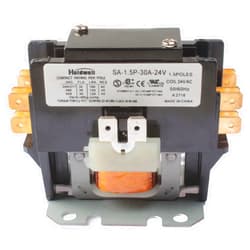 Holdwell SA-1.5P-30A-24V 1 Pole Normally Open Double Make with shunt 20 Amp 25 Amp 30 Amp 24V Coil Definite Purpose Air Conditioner Contactor
