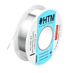 HengTianMei Tin Lead 63/37 Rosin Core Low Temp Solder Wire For Electronics Components And DIY repair(0.8mm/50g)