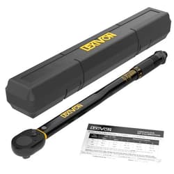 LEXIVON Torque Wrench 1/2-Inch Drive Click 10~150 Ft-Lb/13.6~203.5 Nm (LX-183)