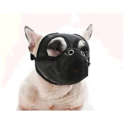 Cilkus Short Snout Dog Muzzles - Bulldog Muzzle Adjustable Breathable Mesh Dog Muzzle Can Stick Out Tongue and Drink Water Anti-Biting and Training Dog (M (16.5