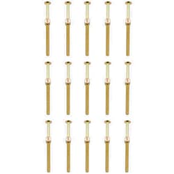 TAODAN 15PCS M6 x 120MM Galvanised Hexagonal Furniture Roller Screw Bolt Nut Fitting Barrel Nut Cross Tenons Slotted Furniture Nut for Cot Table Worktop Plank and Cabinet
