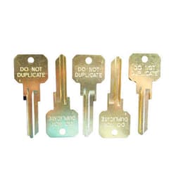 LSDA Neuter Bow Do Not Duplicate Key Blanks compatible with Kwikset KW1 Keyway -Lot of 5 blanks