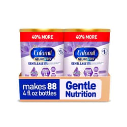 Enfamil NeuroPro Gentlease Baby Formula, Brain Building DHA, HuMO6 Immune Blend, Designed to Reduce Fussiness, Crying, Gas & Spit-up in 24 Hrs, Gentle Infant Formula Powder, Baby Milk, 27.4 Oz Can