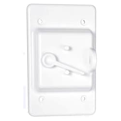 BELL Hubbell Raco PTC100WH 1-Gang Weatherproof Cover, Plastic, Toggle, White