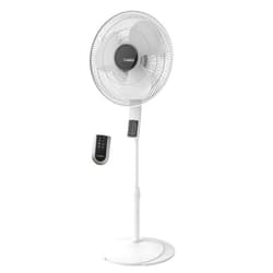 Lasko Oscillating Pedestal Fan, Thermostat, Adjustable Height, Remote Control, Timer, 4 Speeds, for Bedroom, Living Room, Office & Dorm, 16