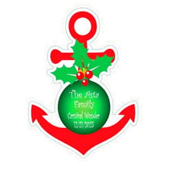 RSVP Custom Creations Christmas Holiday Anchor Cruise Magnet Decoration Customized and Personalized for Your Stateroom Door Cruise Door.