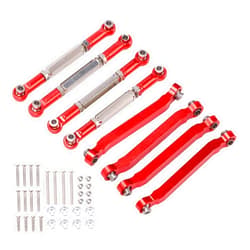 OUKENS 8Pcs RC Car Pull Rods,High Strength Easy Installation RC Metal Chassis Pull Rods for Remote Control Car for D90, for D91, for MN96, for MN99, for MN99s and Other Remote Control Vehicles