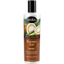 ShiKai - Daily Moisturizing Shower Gel (Coconut, 12 oz) | Gentle Soap-free Formula | With Aloe Vera & Oatmeal for Soft, Healthy Skin | Dry Skin Relief