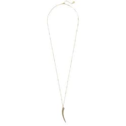 Vince Camuto Pave Flat Horn Pendant Necklace