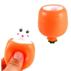 OriCraft Magic Carrot Rabbit Stress Relief Toy Surprise Rabbit Carrot Cup for Anxiety Relief, ADHD Squeeze Out The Surprises and Heal The Emotions, Sensory Toy for Autism