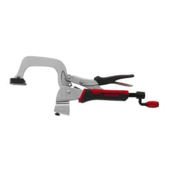 Milescraft 4006 3in Bench Clamp – Heavy Duty Hold Down Clamp with Non-Marring Rubber Pad for Use with T-Tracks, Clamp Tables & Clamp Plates on Different Woodworking Projects, 3, Black Metallic