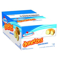 Hostess Donettes Mini Donuts, Crunch, 4 Ounce, 10 Count