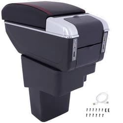 OCPTY Auto Center Console Lid Repair Kit for 2011-2015 FOR Nissan Juke Black