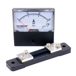 Baomain DH-670 DC 0-30A Analog Amp Panel Meter Current Ammeter + Shunt 1pcs