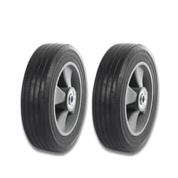 JYshuanghao (2- Pack) Run-Flat Solid Rubber Replacement Tire 8