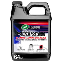 Turtle Wax 54320 Hybrid Solutions Slick-N-Slide Pure Wash, pH Neutral, Extreme Foaming Car Wash Soap, Hand Wash or Foam Cannon Application, Clay Bar Lubricant, Spot Free Clean, 64 oz. (Pack of 1)