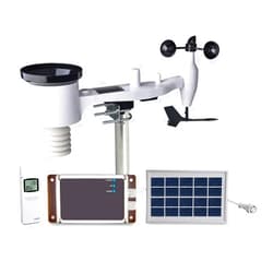 ECOWITT WH6006E US 433 MHz Weather Station Seven-in-One Solar Powered Wireless 4G/3G Cellular Weather Station with Remote Monitoring and SMS Alerts