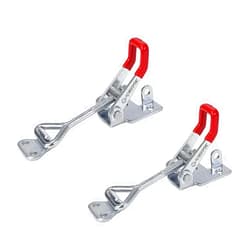POWERTEC 2PK Toggle Clamp, 400 lbs Holding Capacity, 4002 Adjustable Pull Action Latch for Smoker, Tool Box, Woodworking Jigs and Fixtures, Cabinet, Tool box, Door (20312)