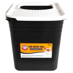 Arm & Hammer Premium Top Entry Litter Box with Filter to Clean Paws and Microban, Made in USA