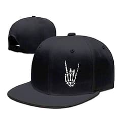 Tijeyi Snapback Hats for Men Baseball Cap Adjustable Flat Bill Trucker Dad Gift Skull Hat