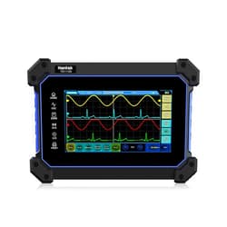 Hantek TO1112D Touch Screen Tablet Oscilloscope, 2 Channel Handheld Digital Oscilloscope with Signal Generator and Multimeter, 110MHz