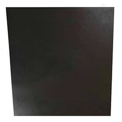 E. JAMES Rubber Sheet, Viton, Rubber Width 12 in, Rubber Length 12 in, Rubber Thickness 1/32 in, Black, 70A