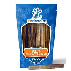 K9warehouse Bully Sticks for Dogs - Standard Size - 6 inch (12 Count)