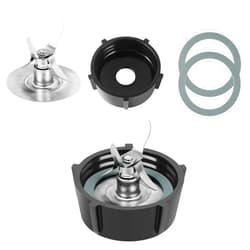 HenSinTc Replacement Parts For Oster Osterizer Blender Blades with 4902 Blender Jar Bottom & 4 Point Fusion Blade 4980 & 2 Pcs O Ring Rubber Seal Gasket