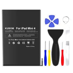 KUBOM Replacement Battery for iPad Mini 4, Full 5124mAh 0 Cycle Battery - Include Complete Repair Tool Kits