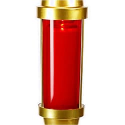 Christian Brands CB Church Supply Replacement Globe for Sanctuary Light WC912 by Will & Baumer, 8.25-Inch, Red