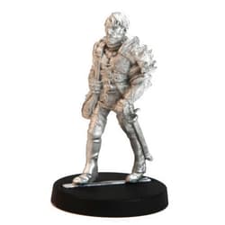 Stonehaven Miniatures Male Human Blademaster Miniature Figure, 100% Pewter Metal - 32mm Tall - (for 28mm Scale Table Top War Games) - Made in USA