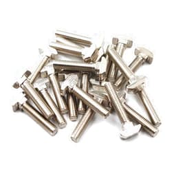 SeeRaphee T Bolt Set Screw Bolt Fastener Tool for T-Slotted Aluminum Extrusion Nickel Plated Carbon Steel 40 Series M8X30mm 30PCS