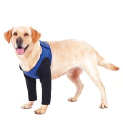 Cilkus Dog Sleeves for Wounds Both Front Legs，Cone Collar Alternative, Abrasion Resistant Dog Recovery Sleeve, Washable 2.5mm Thick and Waterproof, Breathable Pet Wounds Prevent Licking, Bite (Large, Blue)