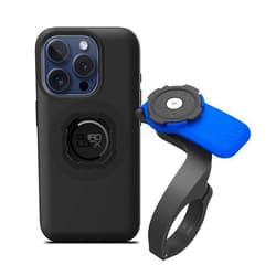 Quad Lock Out Front Handlebar Bike Phone Mount (V3) with MAG Phone Case for iPhone 15 Pro