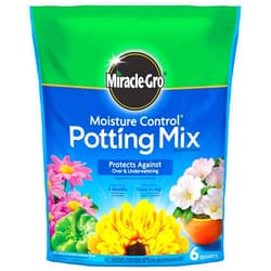 Miracle-Gro Moisture Control Potting Mix, For Container Plants, Protects against Over- and Under-Watering, 6 qt.