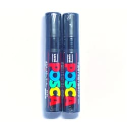 Uni-Ball Uni Posca Paint Marker PC-17K Black, 2 pens per Pack(Japan Import) [Komainu-Dou Original Package]