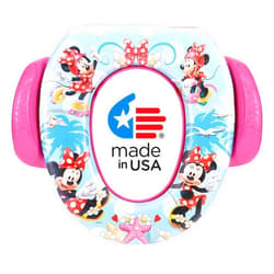 Disney Minnie Mouse “Summer Fun” Soft Potty Seat for Toilet Training Kids, Pink/Blue, Standard