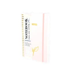LIVSMON Lined Spiral Journal Notebook for Women & Men, 150 Pages, A5-100 GSM Thick Paper Hardcover Notebook for Work & Note Taking, College Ruled Journals for Writing, Pink