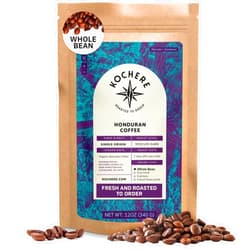 Kochere Organic Honduran Whole Bean Coffee Medium Dark Roast - 12oz, Single Origin Arabica Coffee Beans, Fair Trade Specialty Coffee