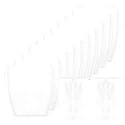KEEPOW Cloth Vacuum Filters for Makita T-03193 443060-3 Compatible with Makita Cordless Vacuums Models XLC02ZB, XLC02ZW, XLC02RB1W, XLC02R1B, LC01Z, BCL180W 10+2 pack (10pcs Filters+2pc Pre-filters)