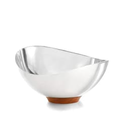 Nambe Pulse Collection Nut Bowl | Snack Serving Bowl for Peanuts Pistachios Cherries Edamame Fruits Candy Appetizer Snacks Olives and Salsa | Dishwasher Safe | Designed by Sena