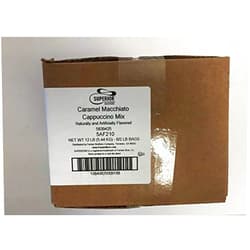FOXCUP Superior Caramel Macchiato Cappuccino Mix 6/2 Lb Bags, Brown