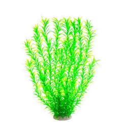 JIH Aquarium Plastic Plants Large, Artificial Plastic Long Fish Tank Plants Decoration Ornaments Safe for All Fish 21 Inches Tall (J07 Green)
