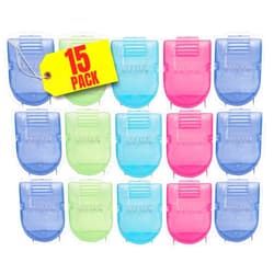1InTheOffice Cubicle Clips, Assorted Colors Cubicle Clips for Fabric Walls, 15 Pack
