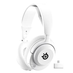 SteelSeries Arctis Nova 5P Wireless Multi-System Gaming Headset — White — Neodymium Magnetic Drivers — 100+ Audio Presets — 60 HR Battery — 2.4GHz or BT — Gen2.X Mic — PS5, PS4, PC, Switch, Mobile