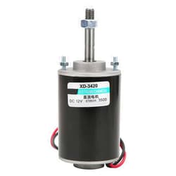 TOPINCN Permanent Magnet Motor DC 12/24V 30W High Speed CW/CCW Reversible Electric Gear Motor Low Noise for DIY Generator(3500RPM(12V))