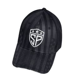 Subtle Patriot USA Black Fitted Hat, Adjustable with Flexible Elastic, Outdoor Hat for Mens Golf & Baseball