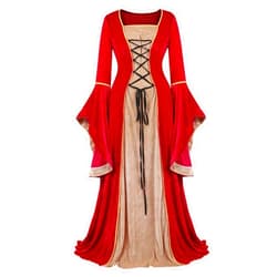 Haorugut Renaissance Dress Women Medieval Dress Renaissance Costumes for Women Fairy