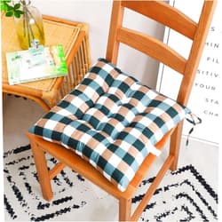 CINGK Chair Pads and Cushion S Set of 6 Chair Cushions 40 x 40 cm Soft Brushed Printed Fabric Comfortable Square Cushions, for Dining, Kitchen, Living Room, Patio, Garden, Indoor and Outdoor Chairs